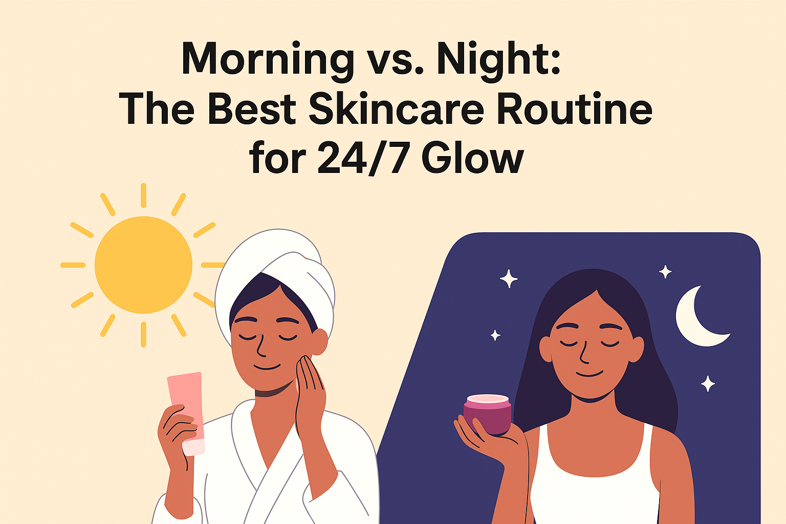 morning vs night skincare