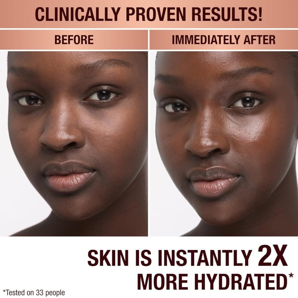 Charlotte Tilbury Magic Cream Face Moisturizer before after results 