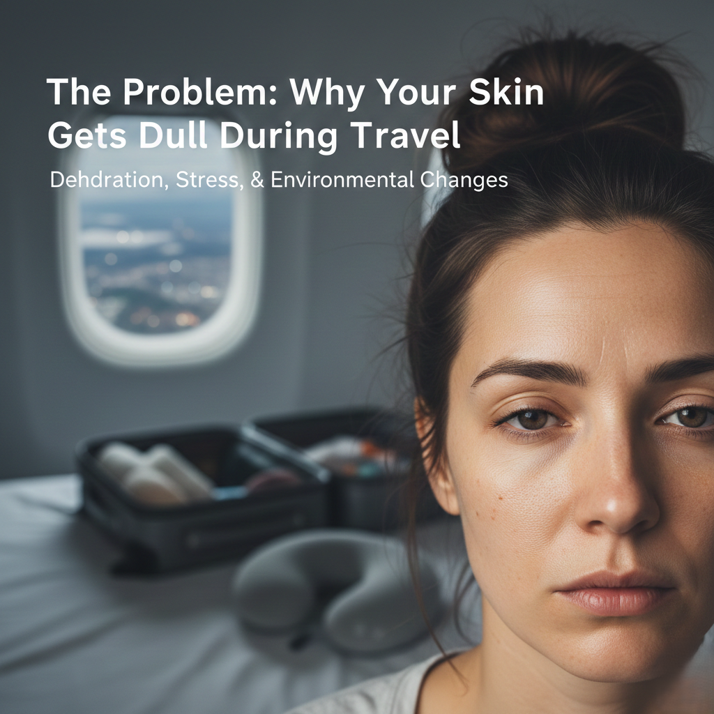 Charlotte Tilbury Magic Cream 50ml jar on a white background—a TSA-friendly premium moisturizer for preventing dull skin during flights.