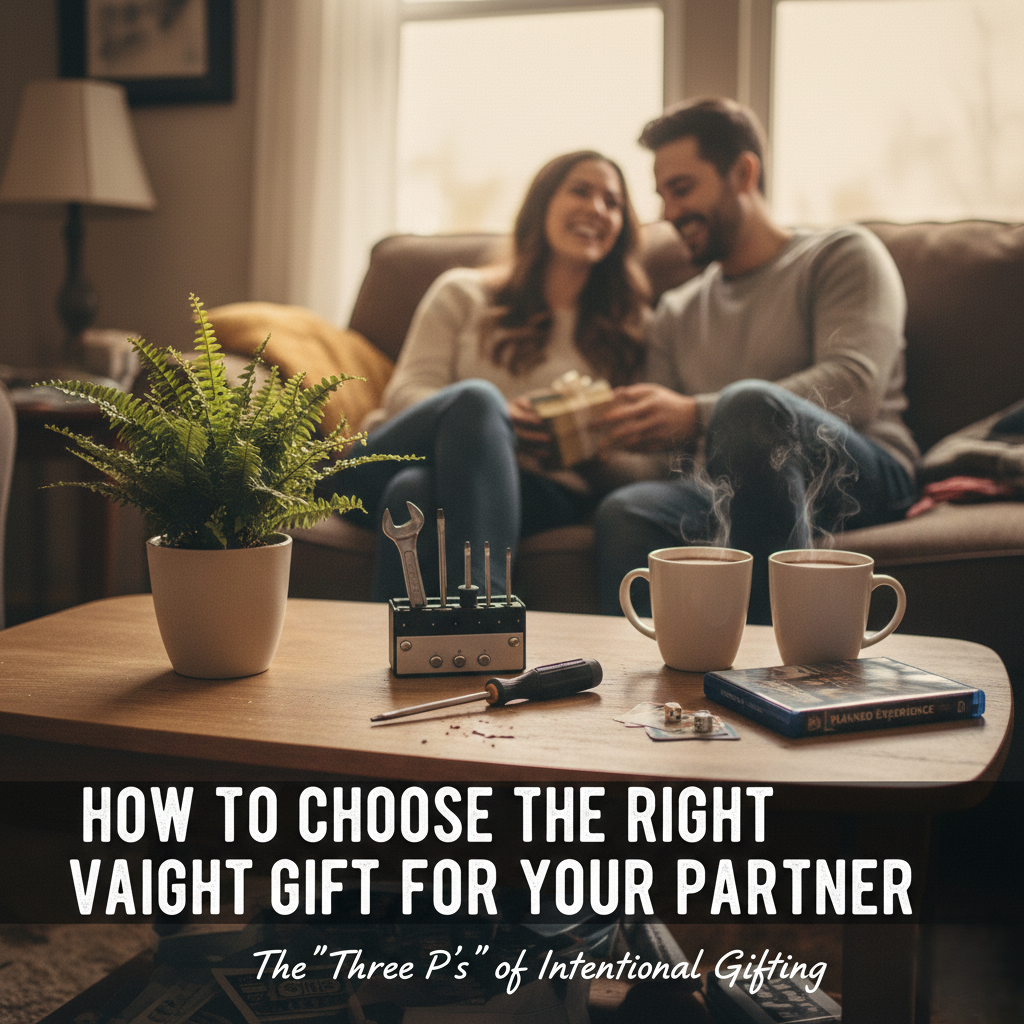 How to Choose the Right Gift for Your Partner with a subtitle about the Three Ps of Intentional Gifting