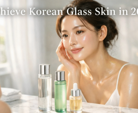 glass skin hero text