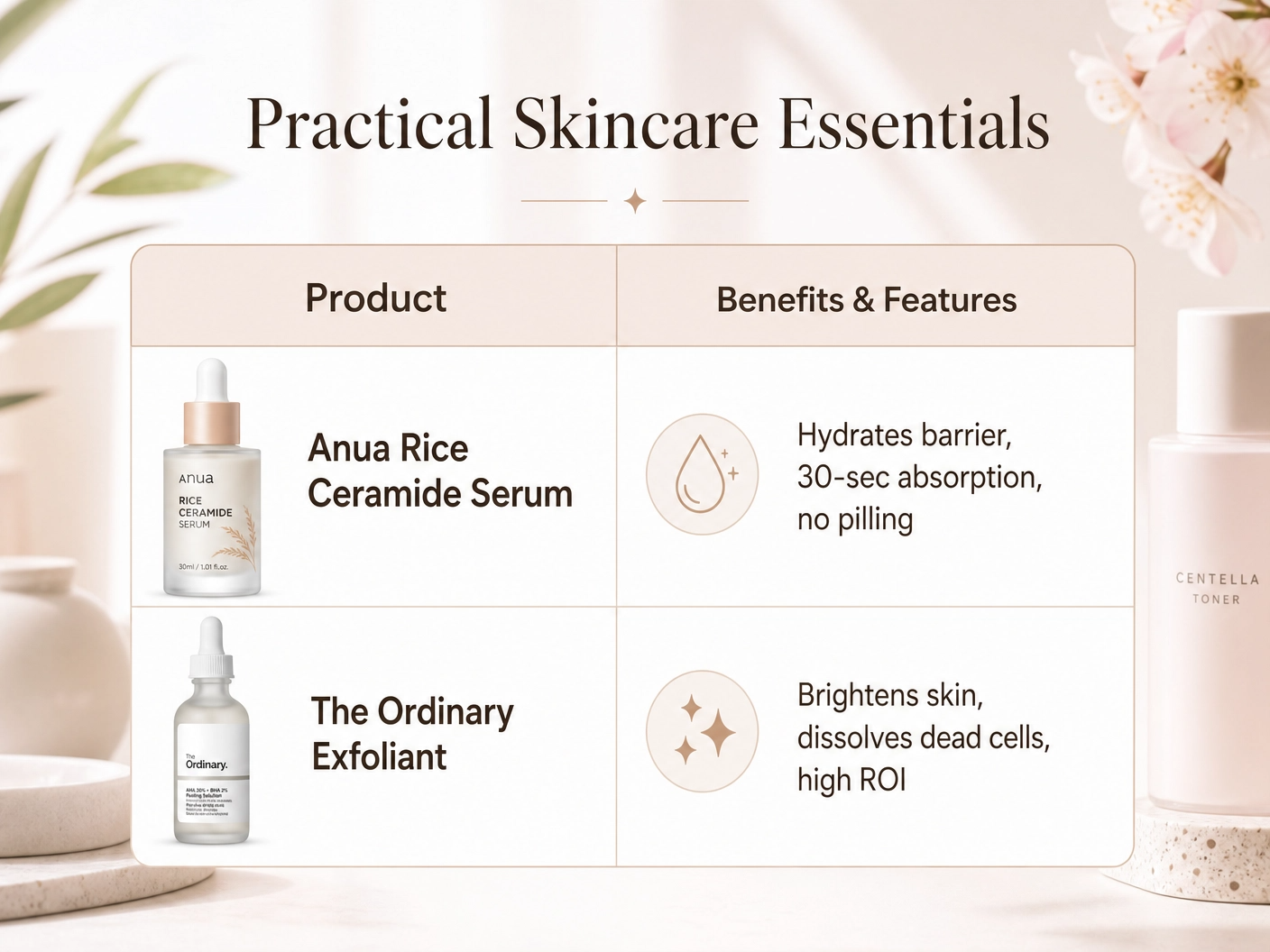 What are the most practical beauty products that you have bought for yourself?