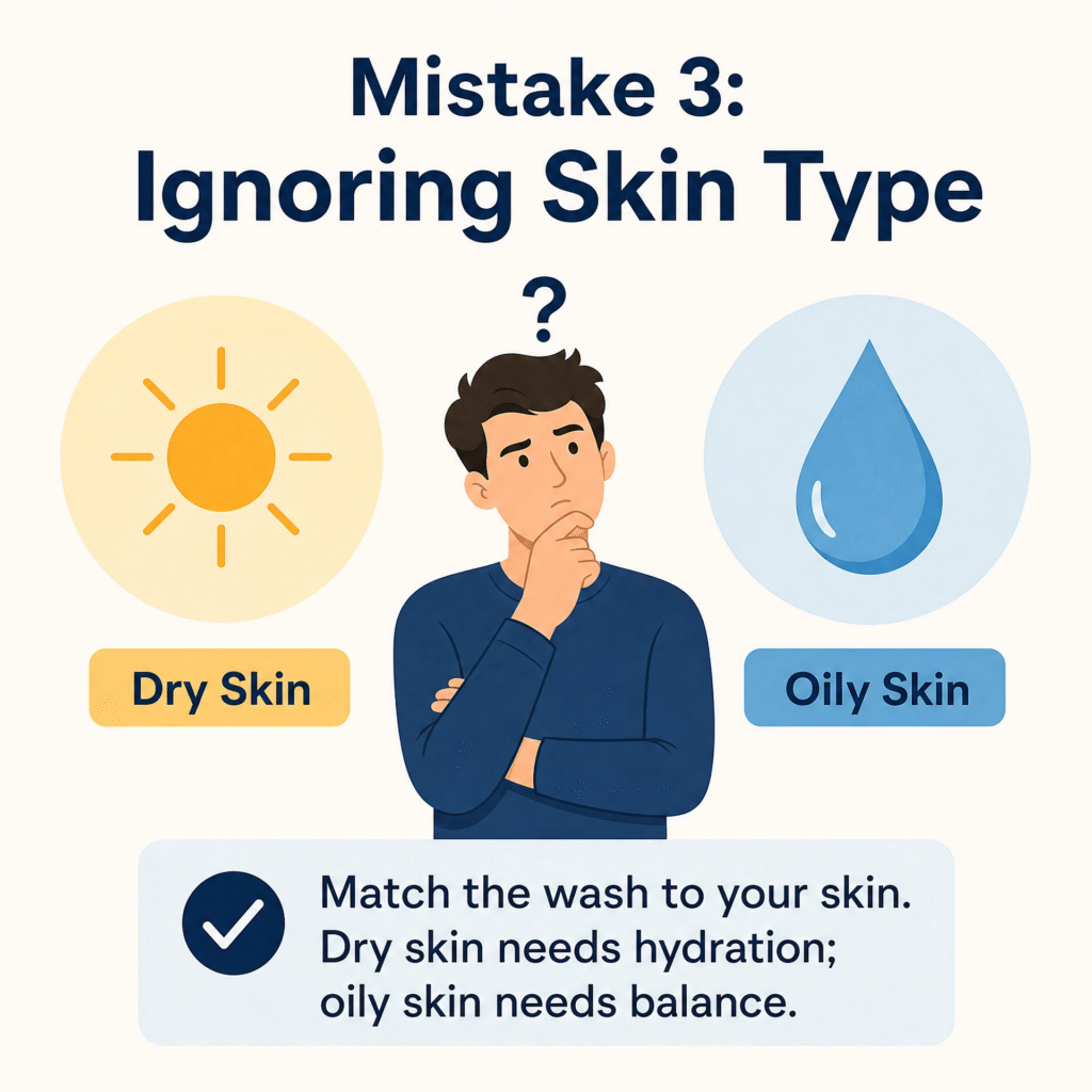 mistake 3 skintype