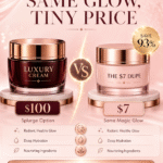 "Best Charlotte Tilbury Magic Cream dupe from just $7 — luxury rose gold moisturizer jar with glowing pink roses, affordable dupe for luxury skincare"